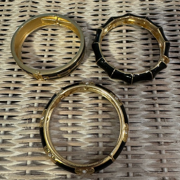 Bundle of 3 Talbots black and gold bracelets. - Picture 2 of 7